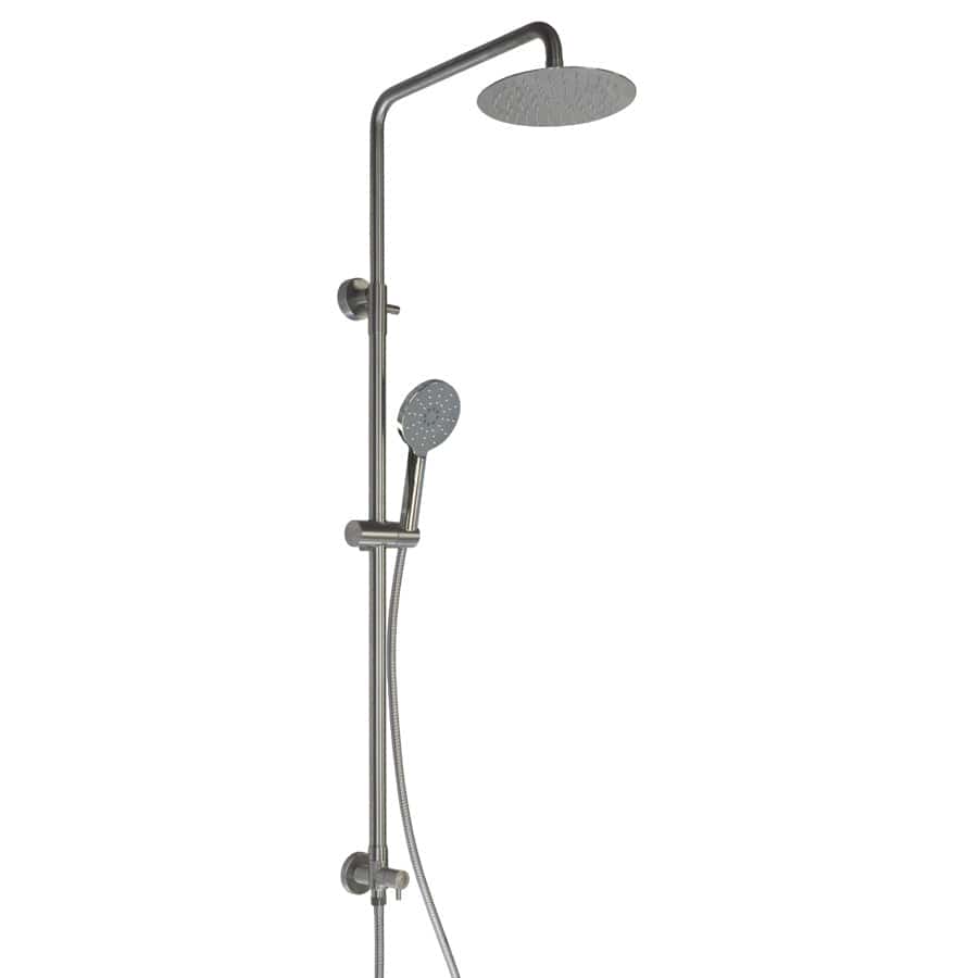 Progetto shower Swiss 3 Function Shower Column | Brushed Stainless Steel