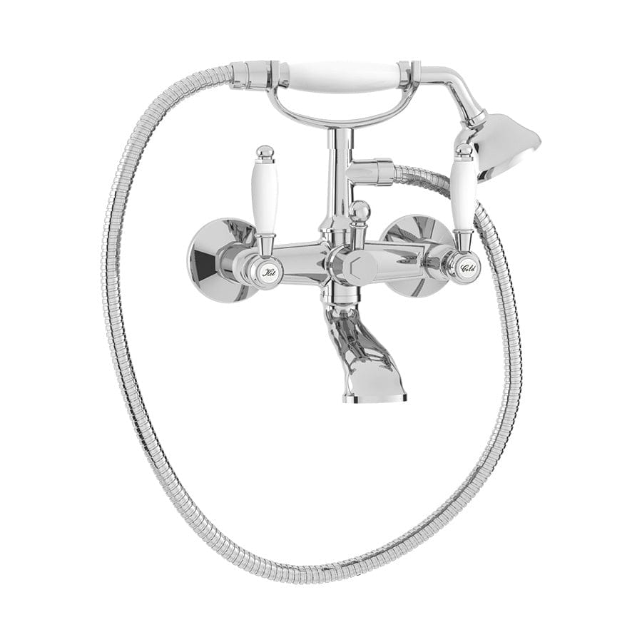 Plumbline Bath Tap McKinley Consort Wall Mount Bath/Shower Mixer | Chrome