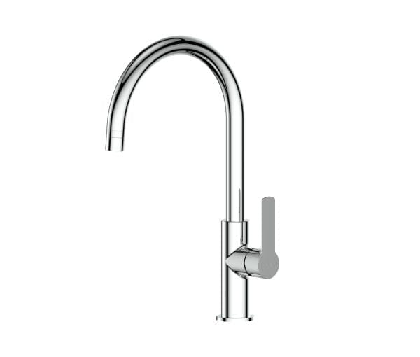 Greens Kitchen Tap Greens Astro II Gooseneck Sink Mixer | Chrome