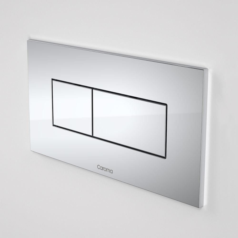 Caroma Flush Plate Caroma Invisi Series II Rectangle Metal Dual Flush Plate | Satin