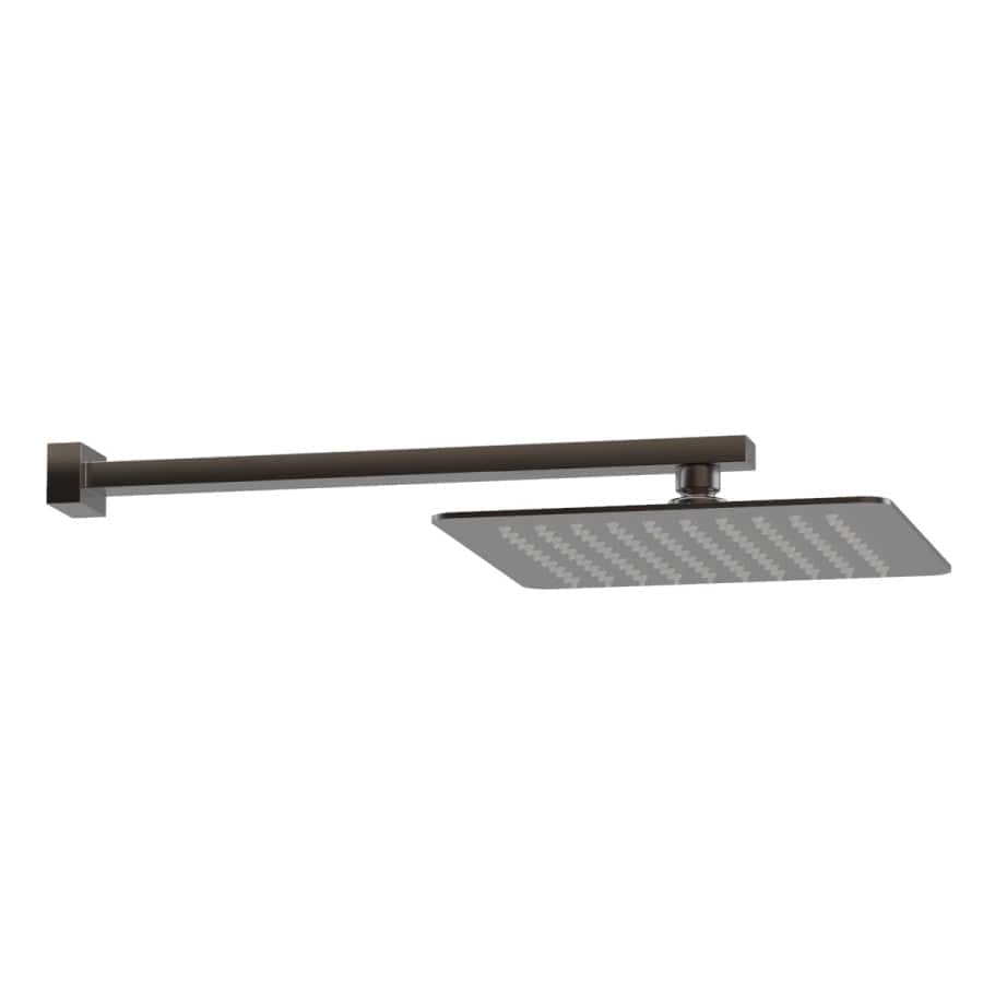 Progetto shower Como Square Wall Mount Rainhead | Brushed Gunmetal