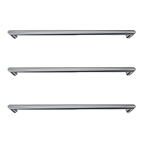 Newtech Heated Towel Bar Newtech Toro Round Heated Towel Rail 832mm | Brushed Nickel With LT050 (20-70 Watts) Transformer