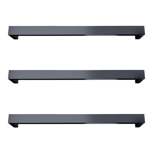 Newtech Heated Towel Bar Newtech Largo Square Heated Towel Rail 432mm | Gunmetal With LT051 (35-105 Watts) Transformer