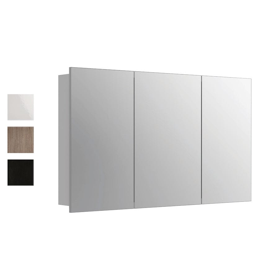 Progetto Mirror Cabinet Mia 1200 Mirror Cabinet | 3 Doors Black Oak