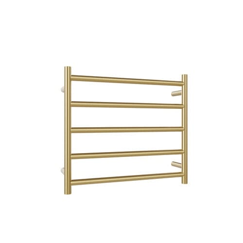 Newtech Heated Towel Ladder Newtech Evoke 5 Bar Heated Towel Ladder 530mm | Brushed Brass
