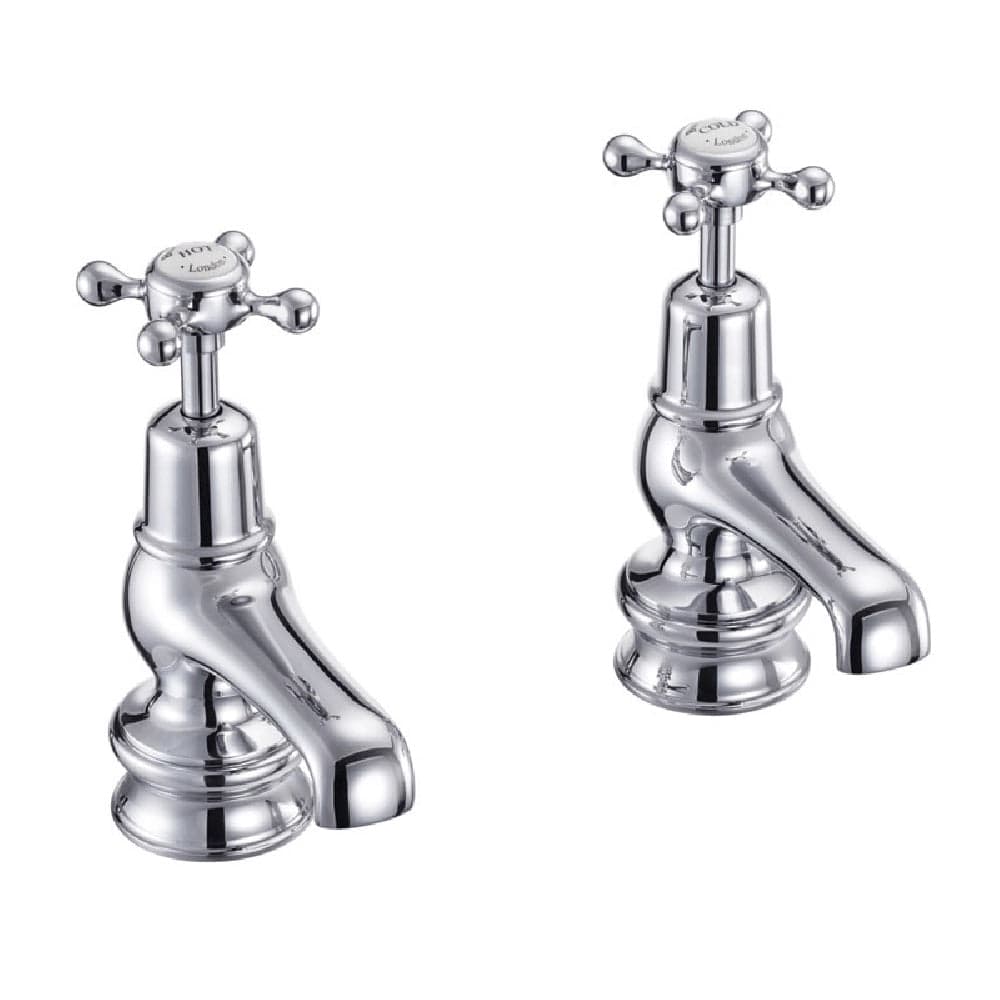 Burlington Basin Tap Burlington Claremont Regent 7.5cm Basin Taps | Chrome Black