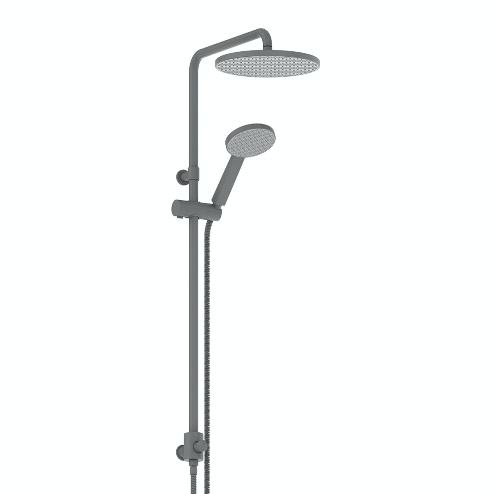 Greens shower Greens Glide RainBoost Twin Rail Shower | Gunmetal