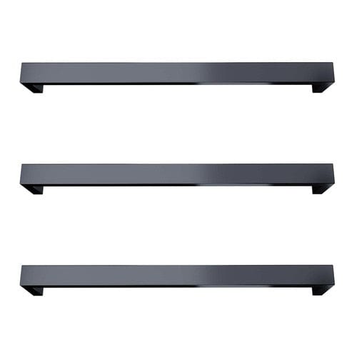 Newtech Heated Towel Bar Newtech Largo Square Heated Towel Rail 632mm | Gunmetal With LT050 (20-70 Watts) Transformer