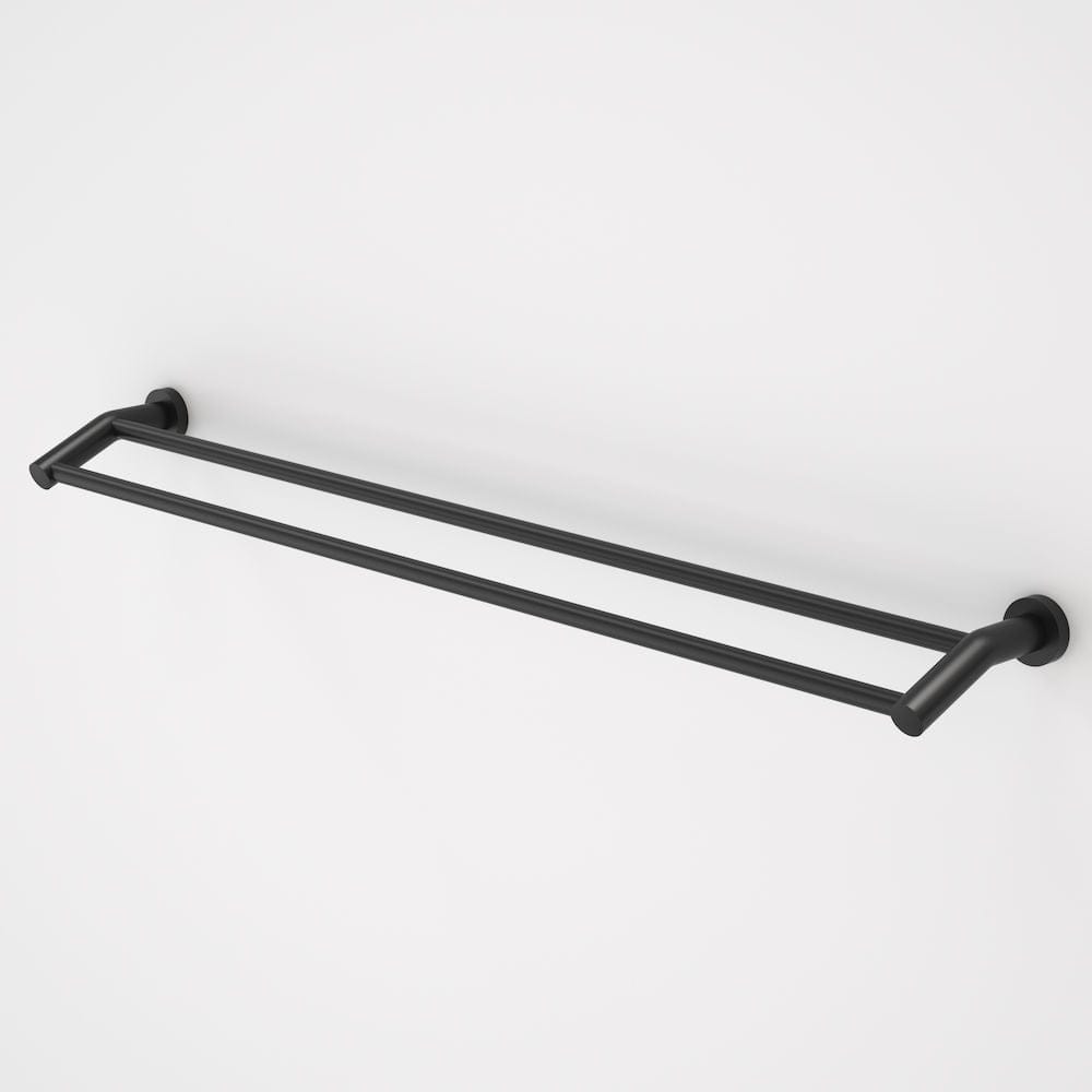 Caroma Towel Rail Caroma Cosmo Metal Double Towel Rail 930mm | Matte Black