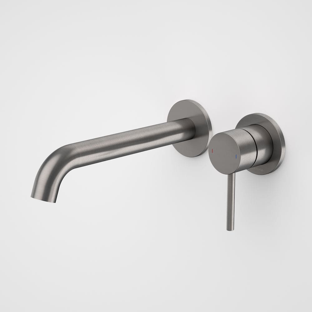 Caroma Basin Tap Caroma Liano II Wall Basin/Bath Mixer 175mm | Gunmetal