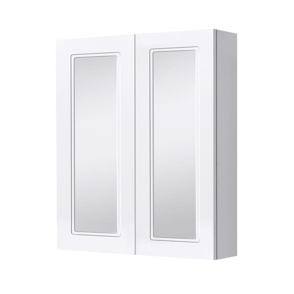 Bath & Co Mirror Burlington English Classic 565 Mirror Cabinet | 2 Doors & 2 Shelves Matte White Paint