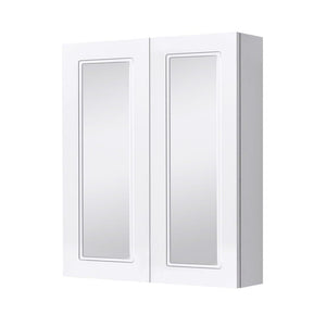 Bath & Co Mirror Burlington English Classic 565 Mirror Cabinet | 2 Doors & 2 Shelves Matte White Paint