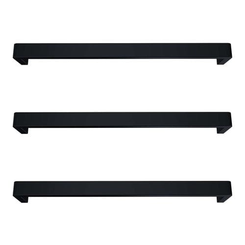 Newtech Heated Towel Bar Newtech Vera Rounded Heated Towel Rail 432mm | Matte Black With LT050 (20-70 Watts) Transformer