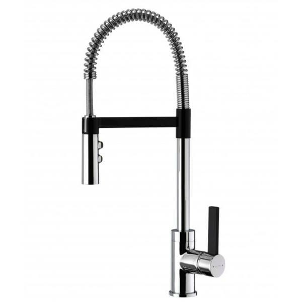 Methven Kitchen Tap Methven Gaston Spring Pull Down Twin Function Sink Mixer | Polished Chrome & Matte Black
