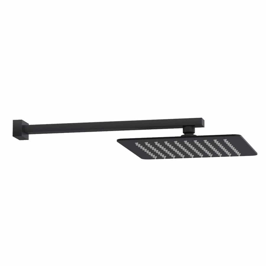 Progetto shower Como Square Wall Mount Rainhead | Matte Black