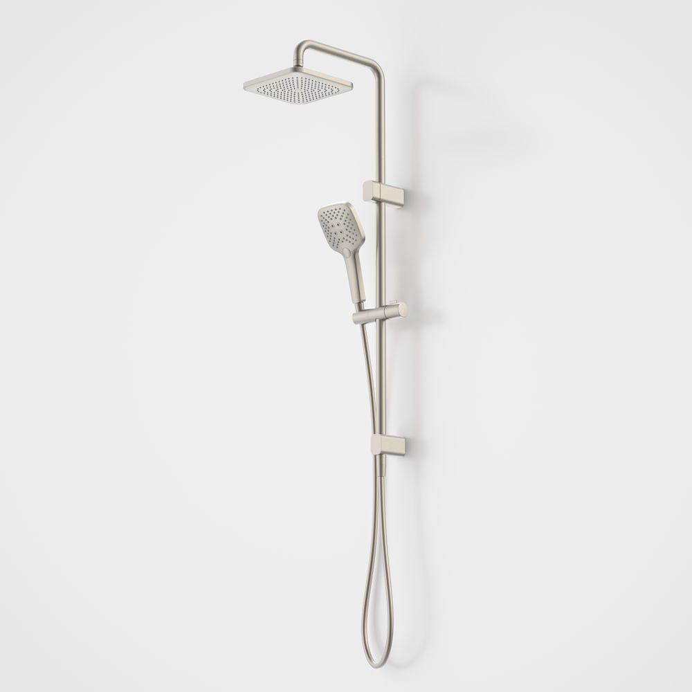 Caroma shower Caroma Luna Multi-Function Rail Shower with Overhead | Brushed Nickel
