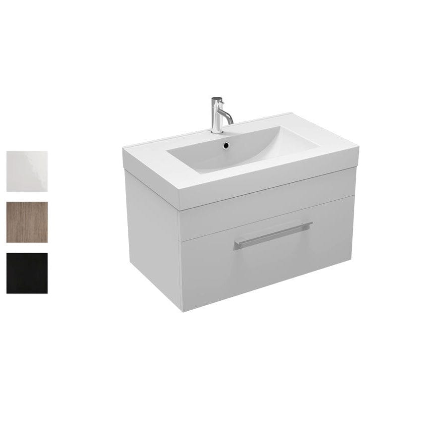 Progetto Vanity Mia Plus 750 Vanity | 1 Drawer Black Oak