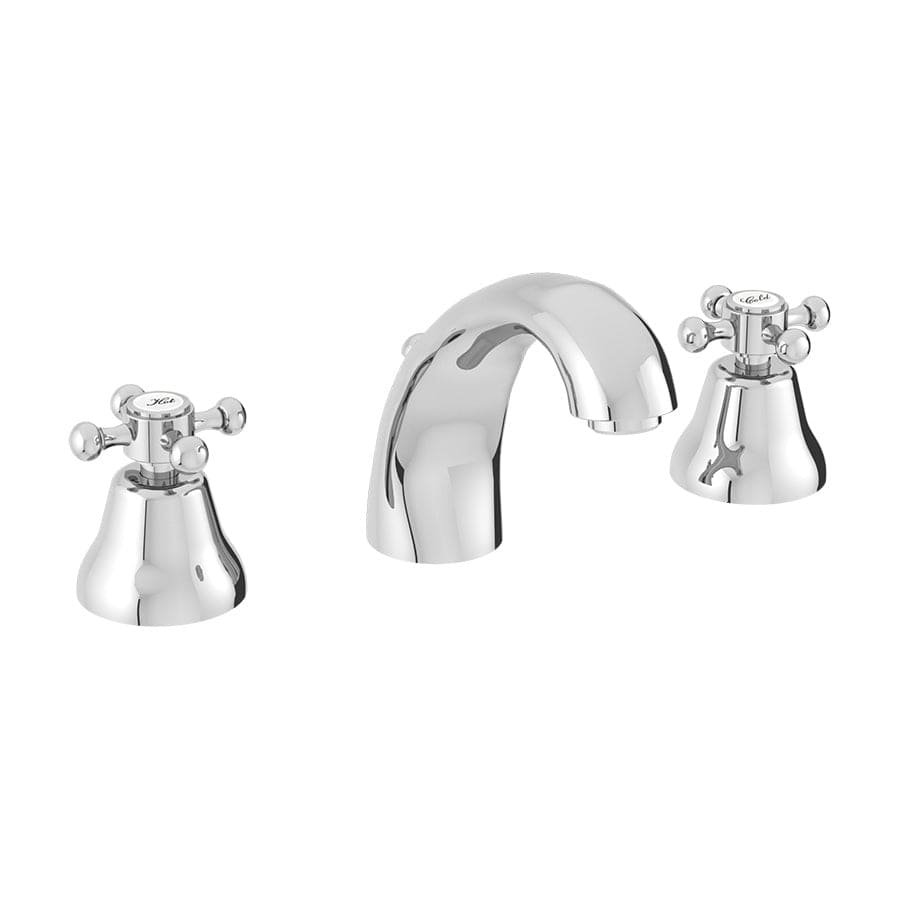 Plumbline Basin Tap McKinley Empire 3 Hole Basin Mixer | Chrome