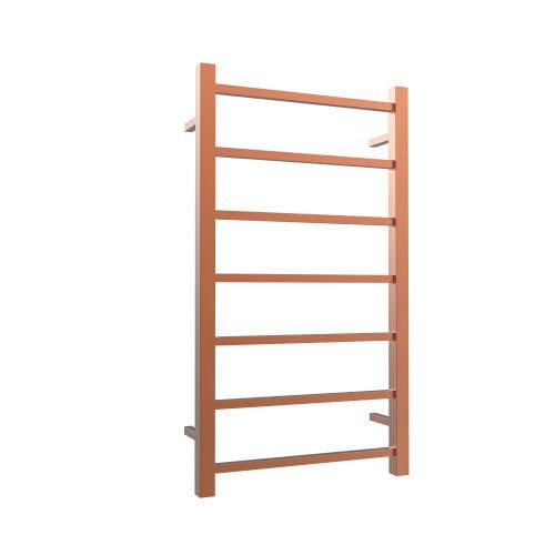 Newtech Heated Towel Ladder Newtech Quadro 7 Bar Heated Towel Ladder 800mm | Brushed Copper