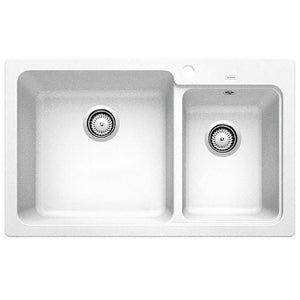 Blanco Granite Sink Blanco Silgranit Naya 8 Double Sink | White