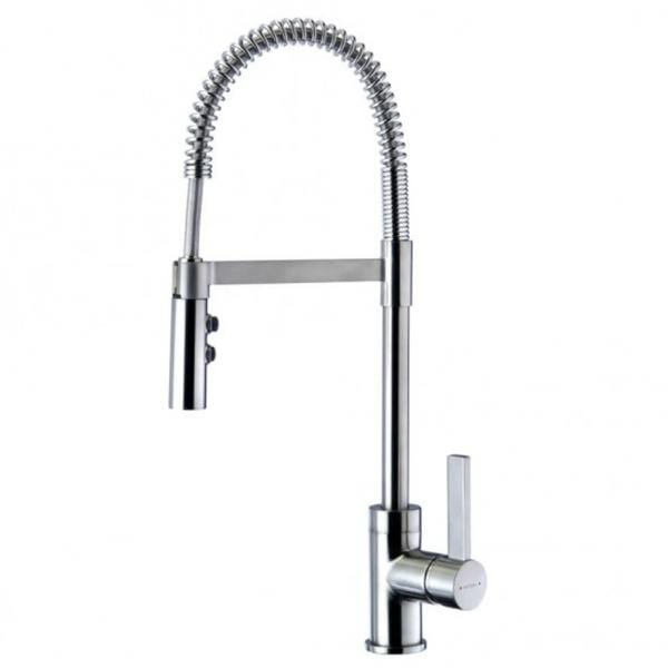 Methven Kitchen Tap Methven Gaston Spring Pull Down Twin Function Sink Mixer | Brushed Chrome