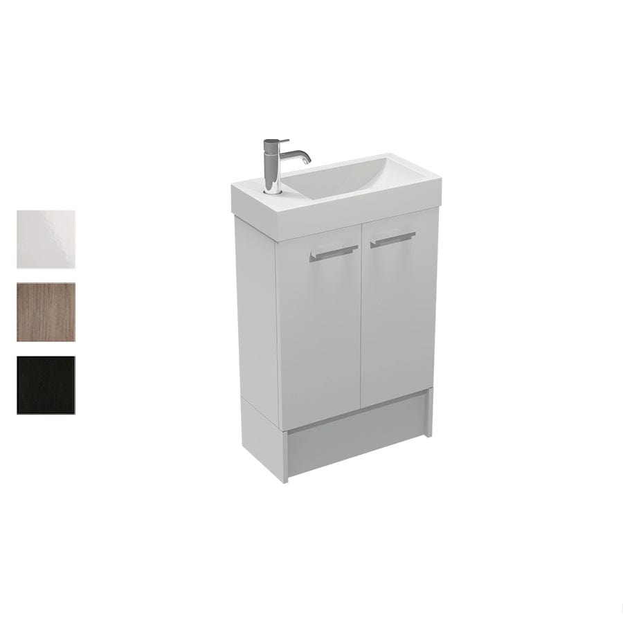 Progetto Vanity Mia 500 Floor Vanity | 2 Doors Black Oak