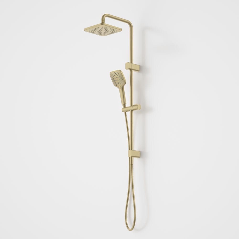 Caroma shower Caroma Luna Multi-Function Rail Shower with Overhead | Brushed Brass