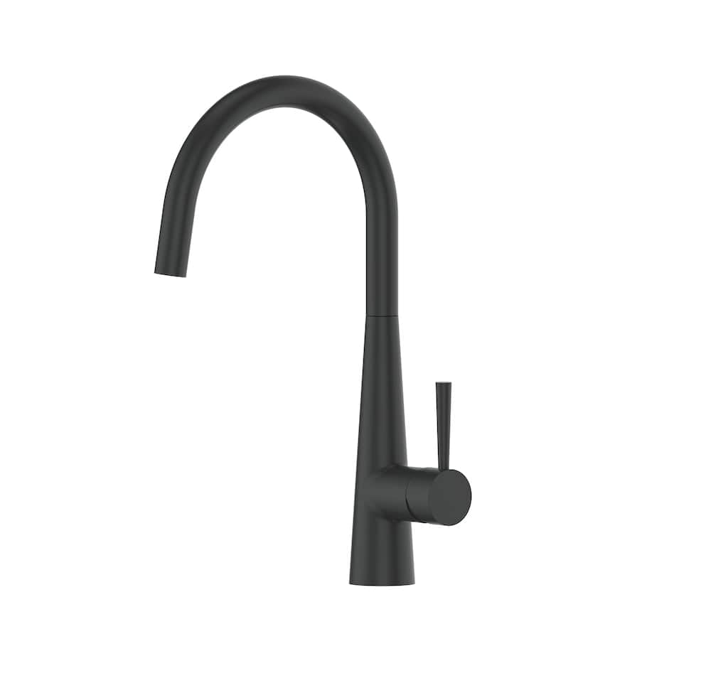 Greens Kitchen Tap Greens Galiano Slimline Sink Mixer | Matte Black