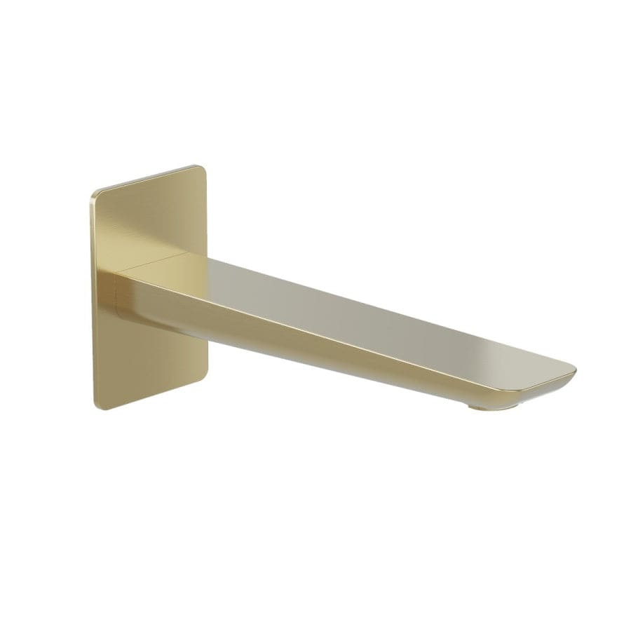 Progetto Spout Como Wall Mount Bath Spout | Brushed Brass