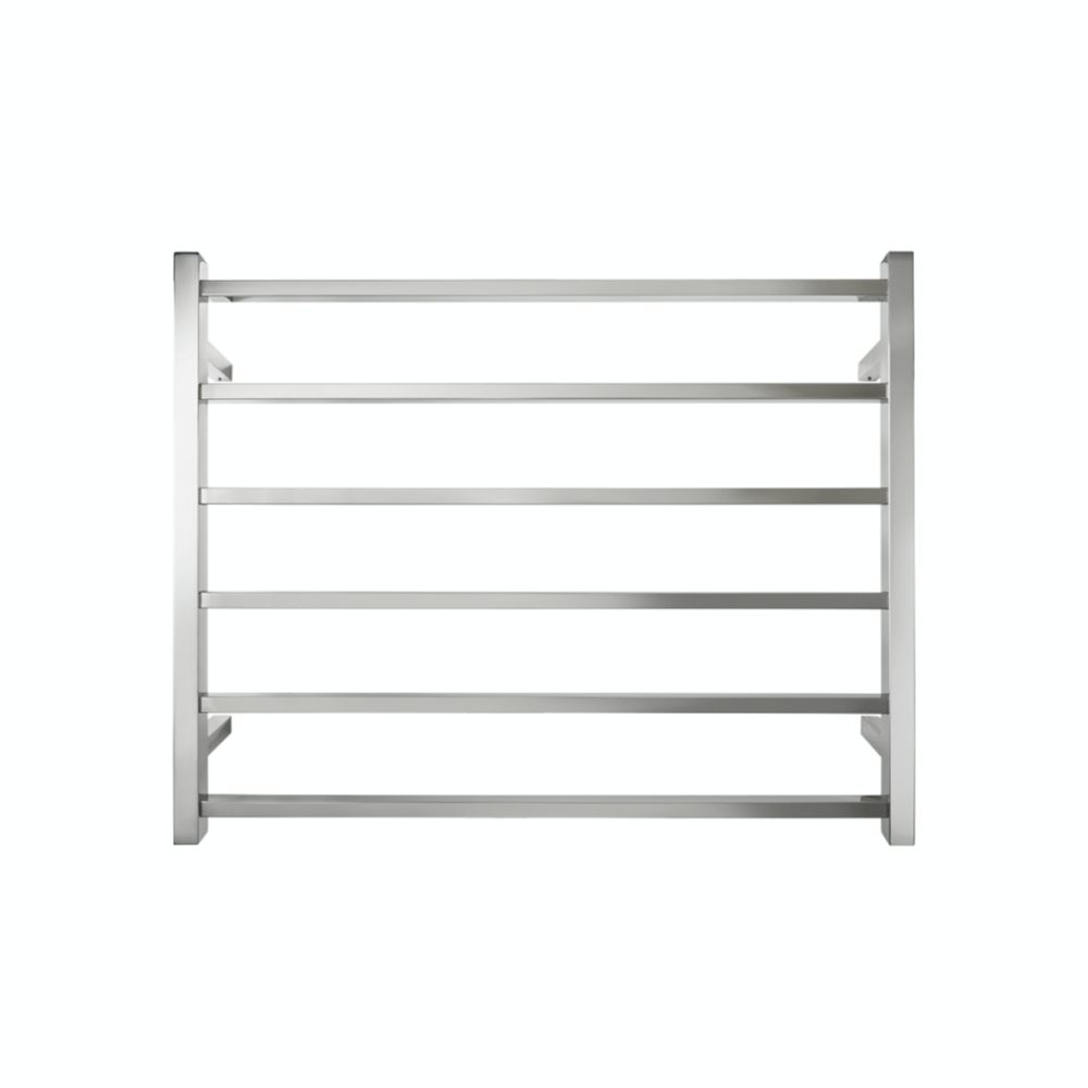 Tranquillity Heated Towel Ladder Tranquillity Executive Square Wide Heated Towel Ladder 680mm | Polished Stainless Right-Hand Cable / Without Timer