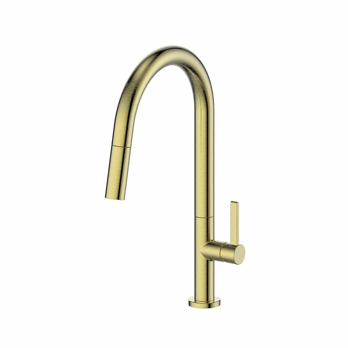 Greens Kitchen Tap Greens Luxe Pull Out Sink Mixer | Brushed Brass