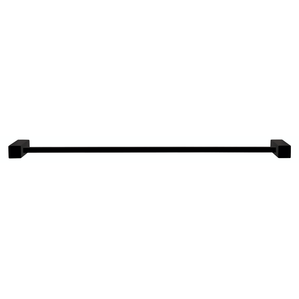 Tranquillity Towel Rail Tranquillity Square Single Towel Rail 670mm | Matte Black