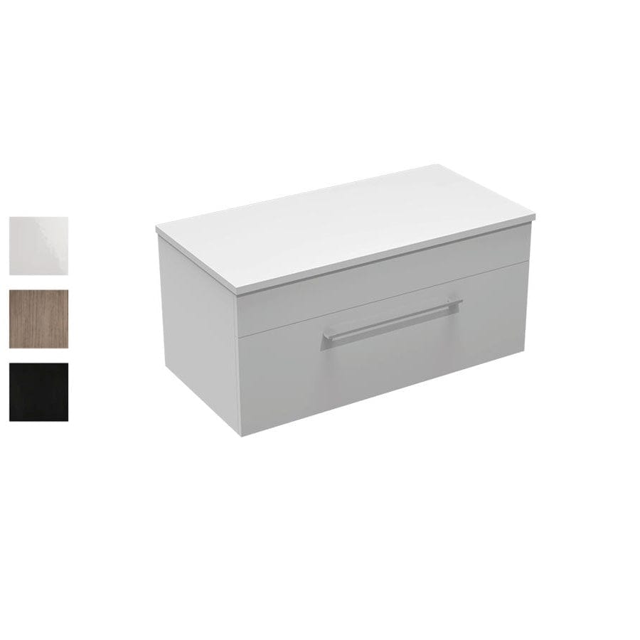 Progetto Vanity Mia Opaco 900 Vanity | 1 Drawer Black Oak