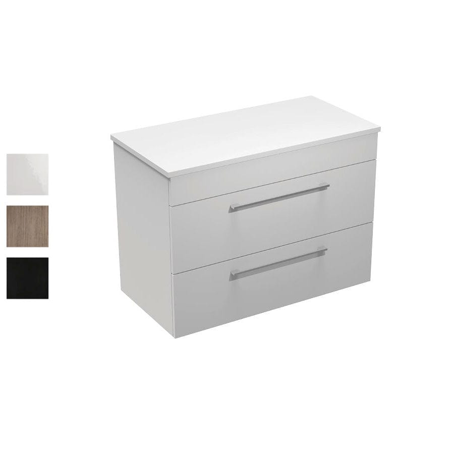 Progetto Vanity Mia Opaco 900 Vanity | 2 Drawers Black Oak