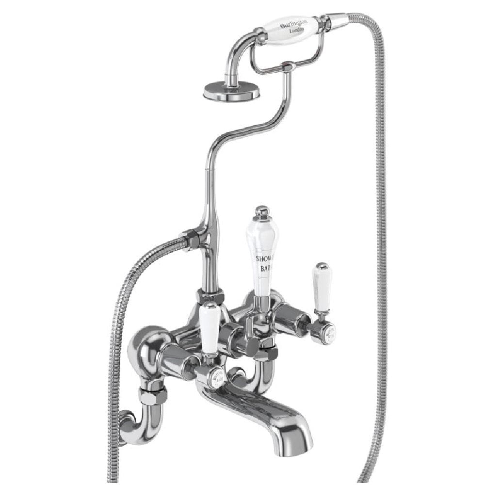 Burlington Bath Tap Burlington Kensington Wall Mounted Bath/Shower Mixer | Chrome