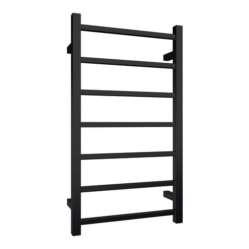 Newtech Heated Towel Ladder Newtech Quadro 7 Bar Heated Towel Ladder 800mm | Matte Black