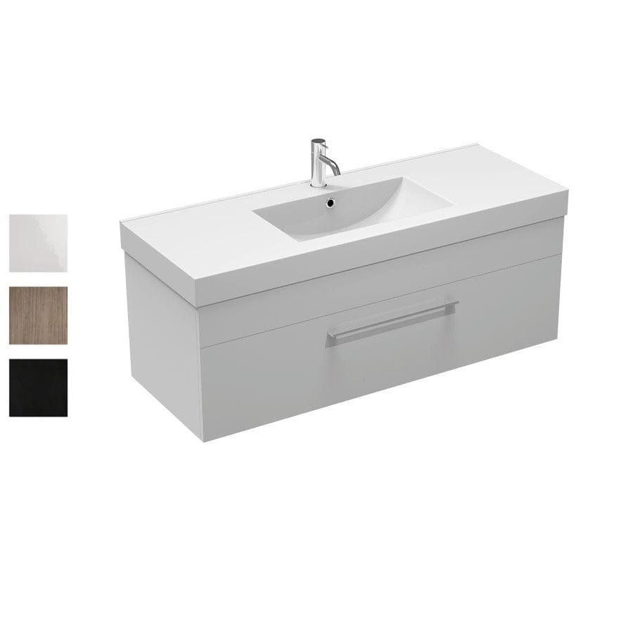 Progetto Vanity Mia Plus 1200 Vanity | 1 Drawer Black Oak