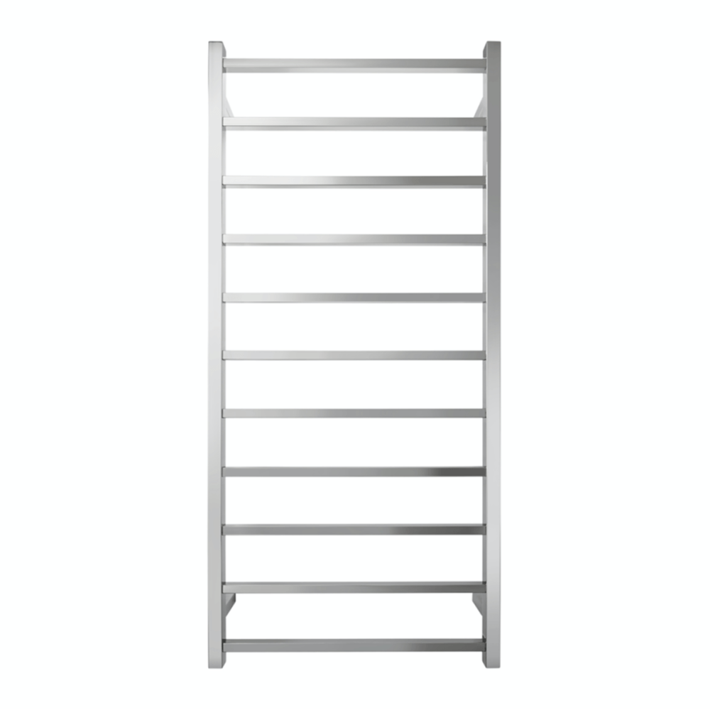 Tranquillity Heated Towel Ladder Tranquillity Executive Square Heated Towel Ladder 1280mm | Polished Stainless Right-Hand Cable / With Timer