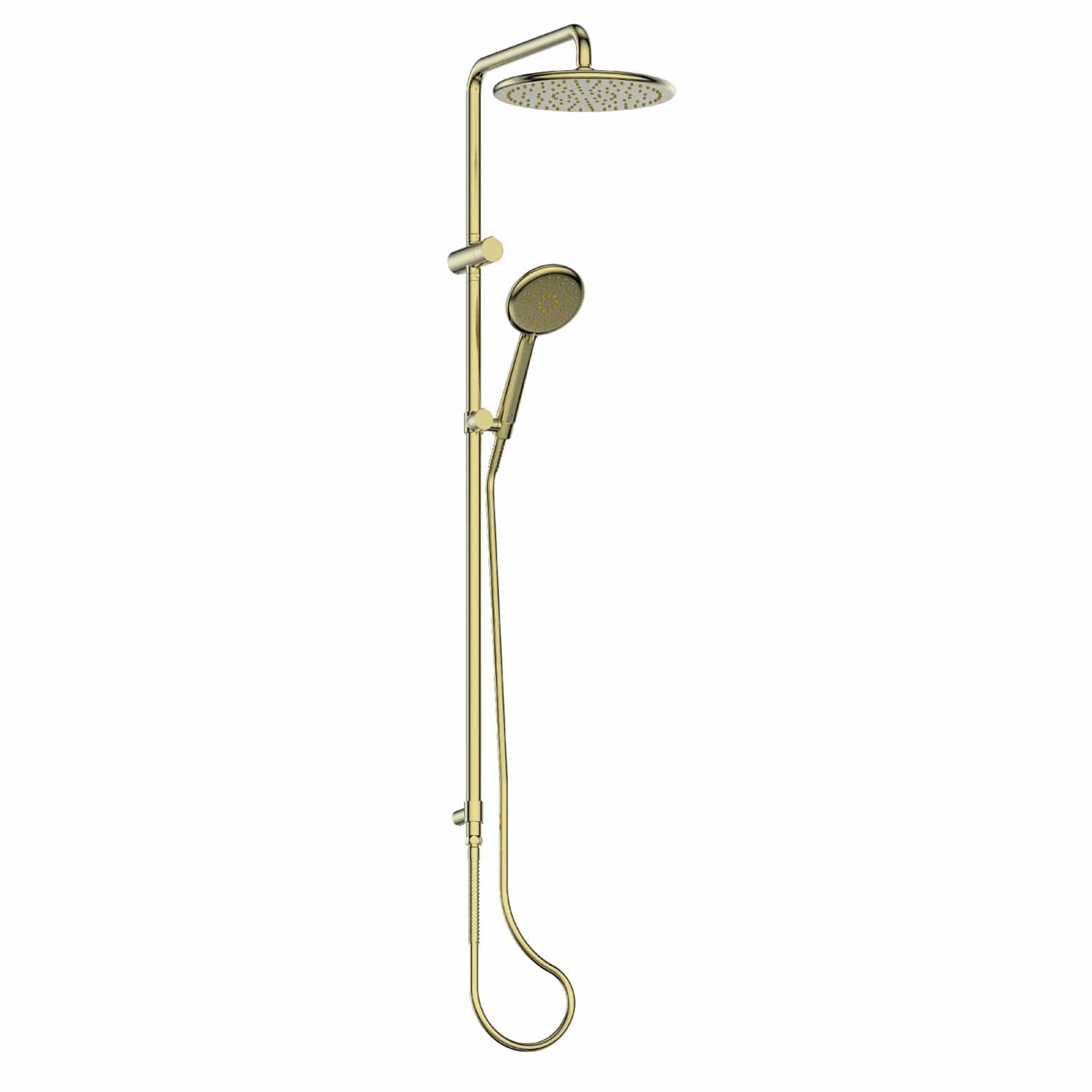 Greens shower Greens Astro II Twin Rail Shower | Brushed Brass