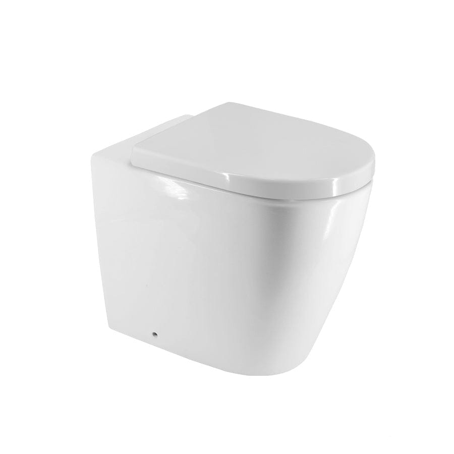 Plumbline Toilet Suite Zen Rimless Overheight Floor Mount Toilet with Thick Seat