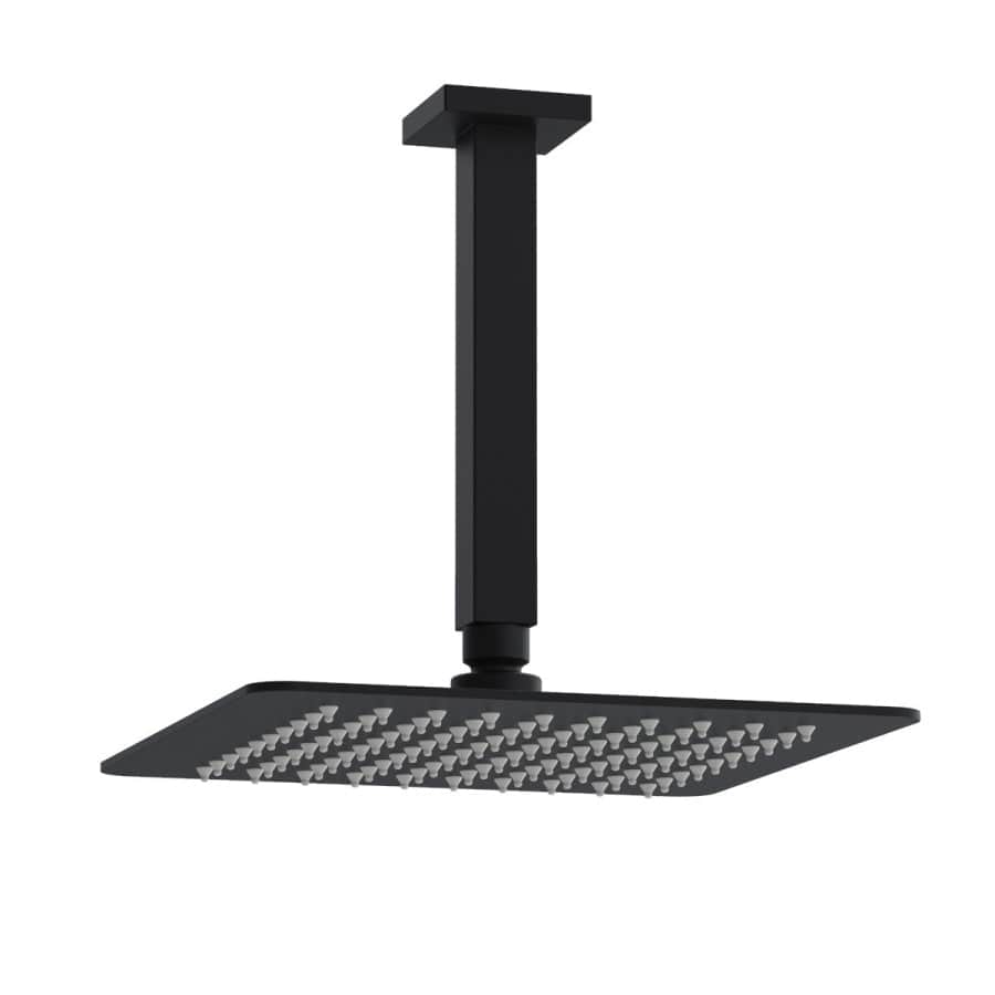 Progetto shower Como Square Ceiling Mount Rainhead | Matte Black
