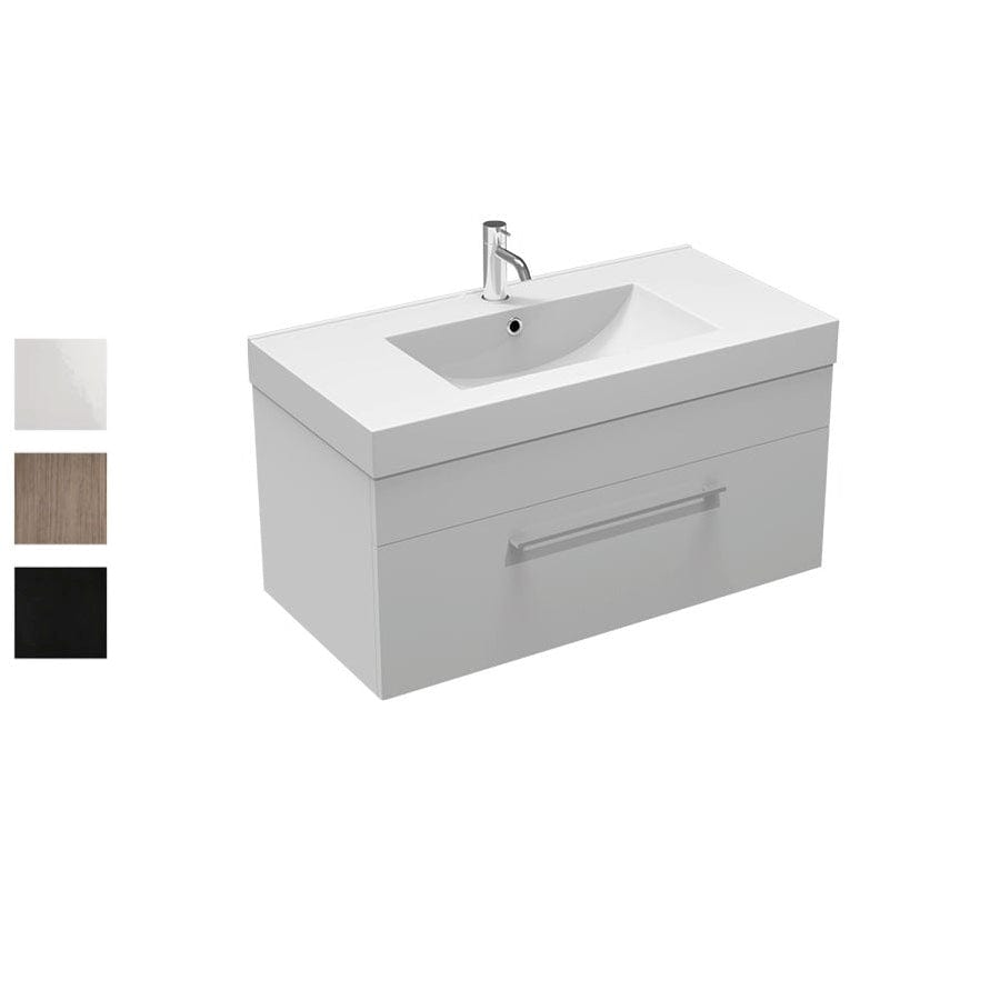 Progetto Vanity Mia Plus 900 Vanity | 1 Drawer White Gloss