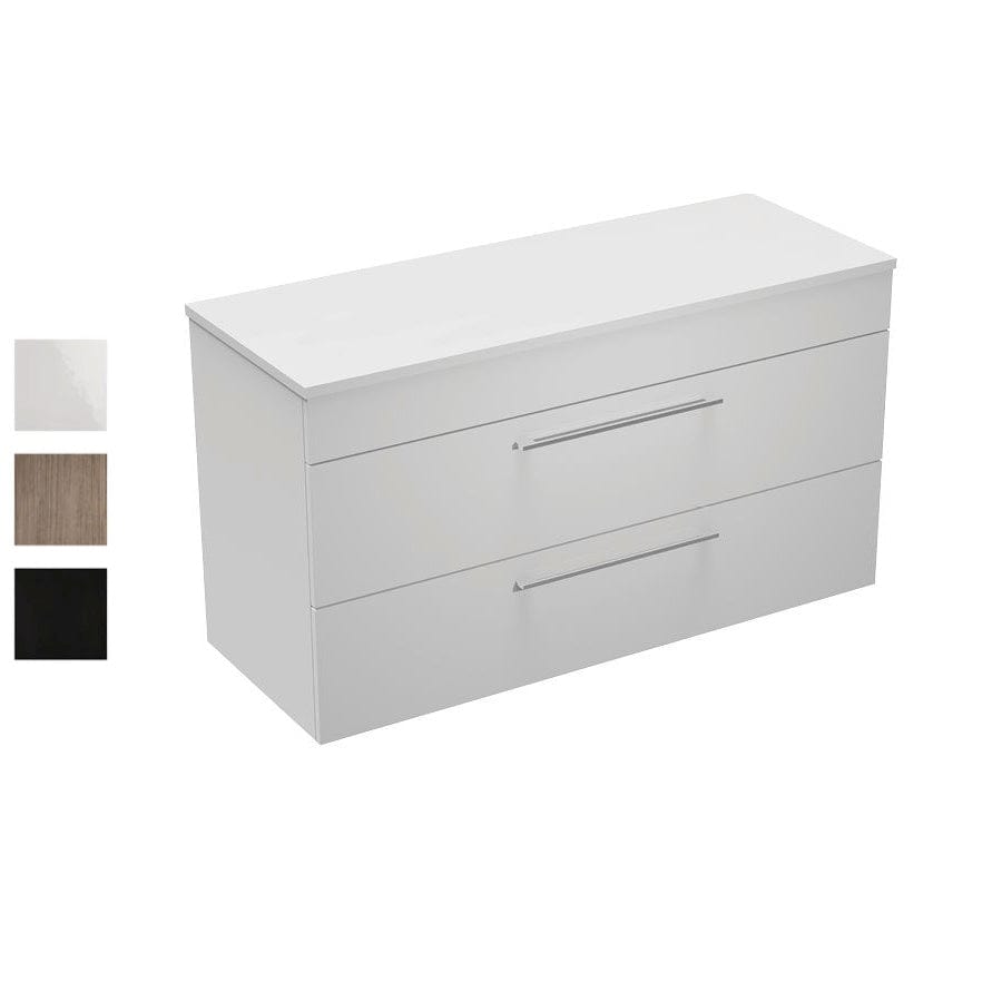 Progetto Vanity Mia Opaco 1200 Vanity | 2 Drawers Black Oak