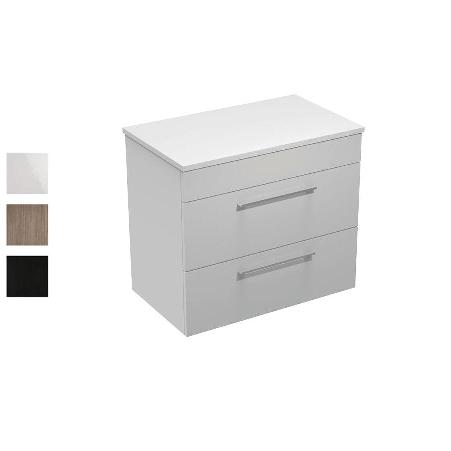 Progetto Vanity Mia Opaco 750 Vanity | 2 Drawers Black Oak