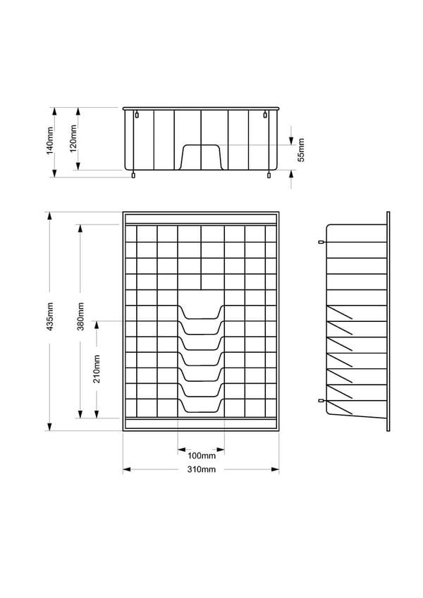 Acero Sink Accessories Mercer Stainless Steel Dish Rack