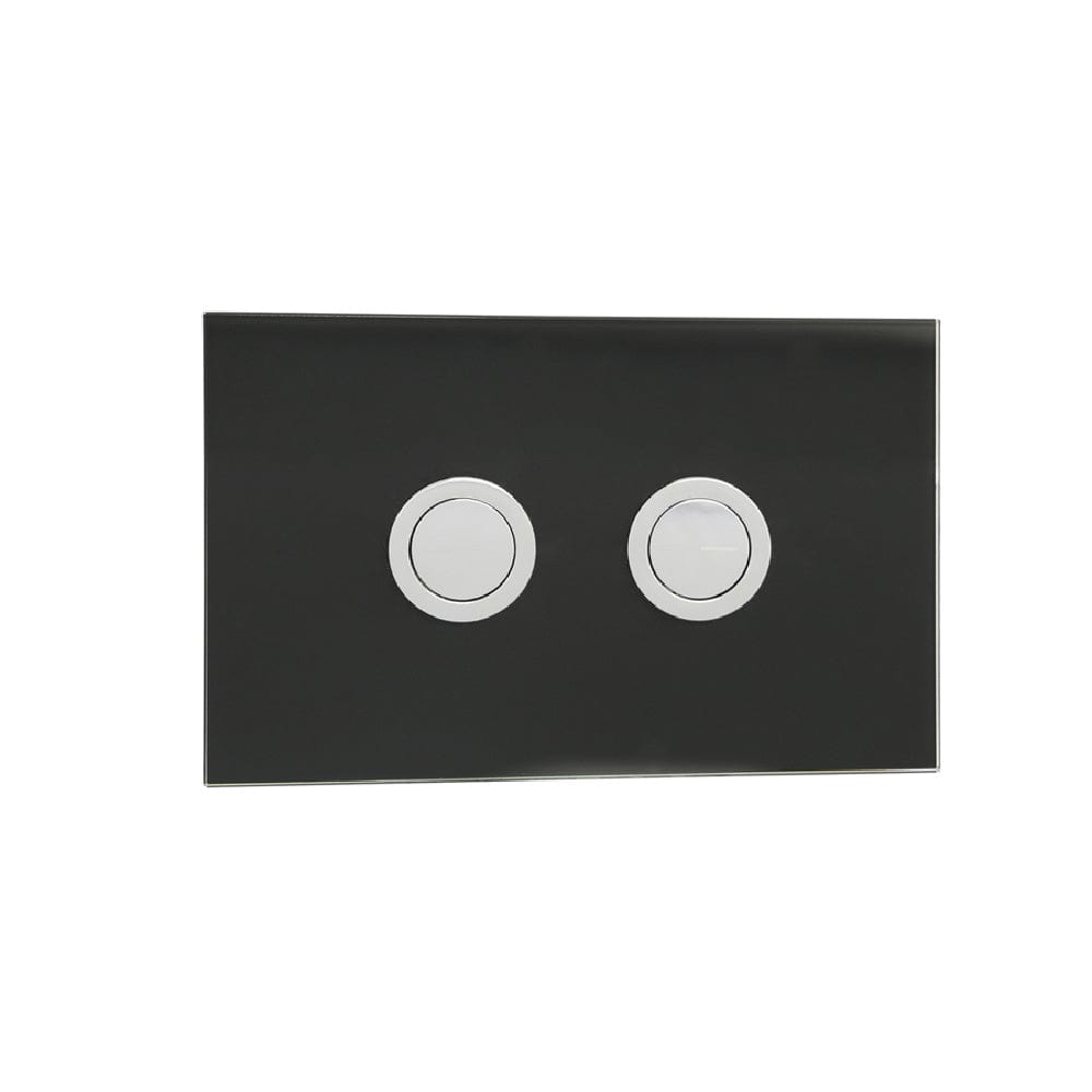 Plumbline Flush Plate Speedo Mod Flush Panel | Black Glass/Chrome
