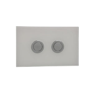 Plumbline Flush Plate Speedo Mod Flush Panel | White Glass/Chrome