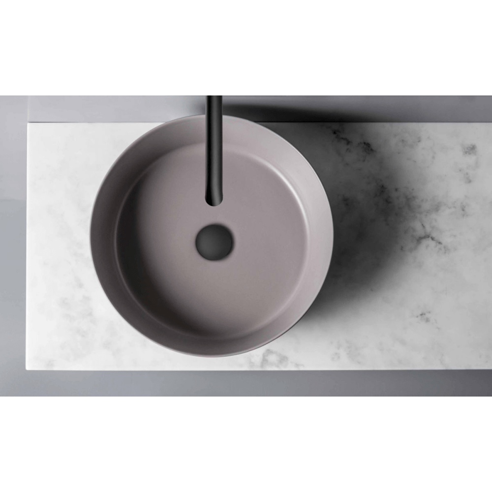 Bath & Co Basin Michel César Happy Hour Slim Counter Top Basin | Cement