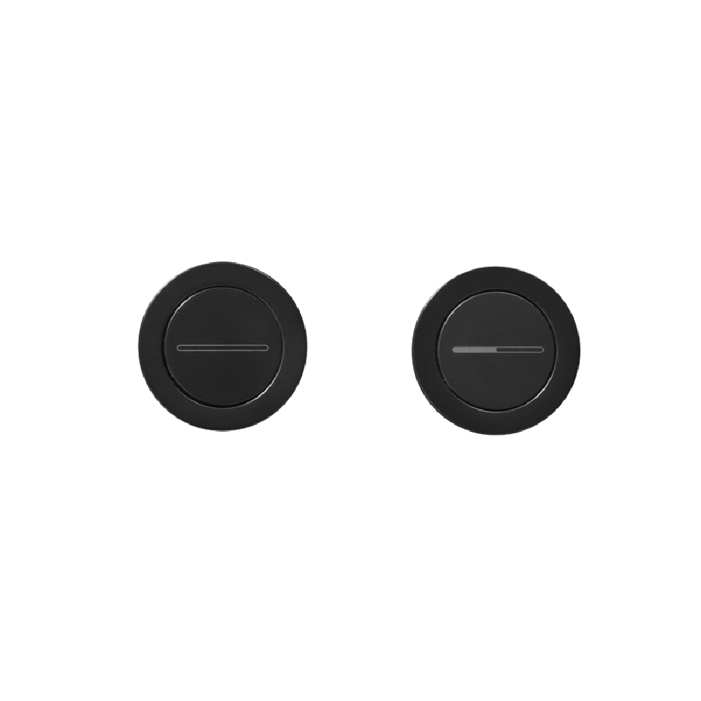 Plumbline Flush Plate Speedo Remote Button Set | Matte Black