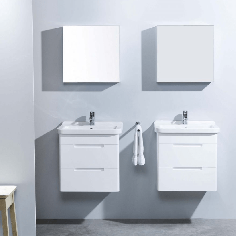 Bath & Co Mirror Michel César Cube 500 Mirror Cabinet | 1 Door & 1 Shelf